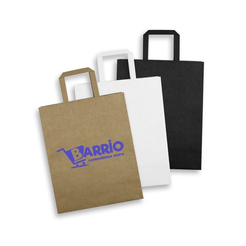 Large Portrait Paper Bag – Flat Paper Handles