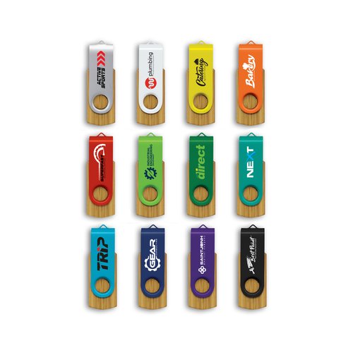 aq2544tr-2.jpg Bamboo Swivel USB Flash Drive 4GB – Aluminium Clip
