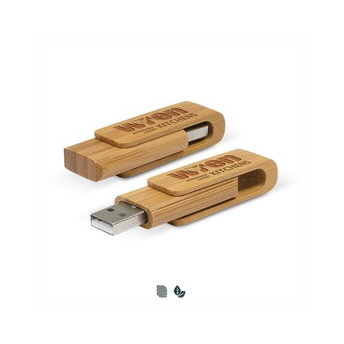 aq2545tr-0.jpg Bamboo USB Flash Drive 4GB – Wooden Swivel