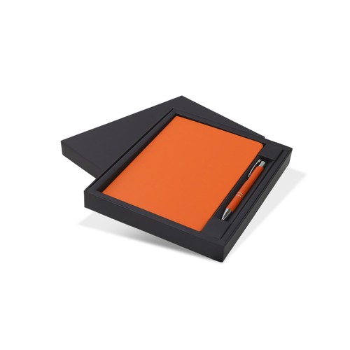 aq2549tr-2.jpg A5 Notebook & Pen Gift Set – PU Hardcover, Boxed