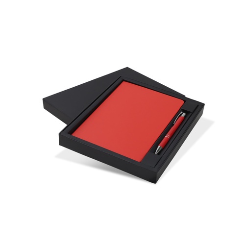 aq2549tr-3.jpg A5 Notebook & Pen Gift Set – PU Hardcover, Boxed