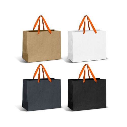 Large Ribbon Handle Paper Bag 180gsm
