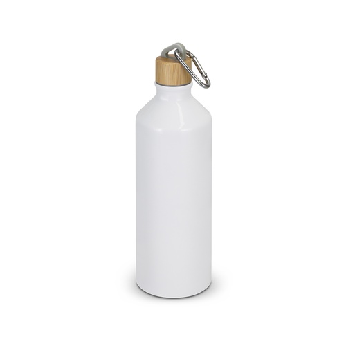 Aluminium Water Bottle 750ml – Bamboo Lid & Carabiner