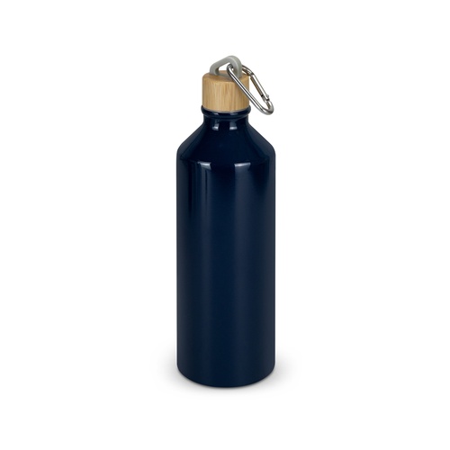 Aluminium Water Bottle 750ml – Bamboo Lid & Carabiner