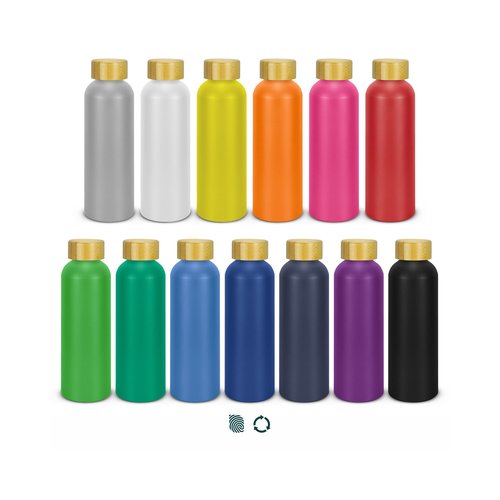 aq2575tr-0.jpg Recycled Aluminium Water Bottle 600ml – Bamboo Lid