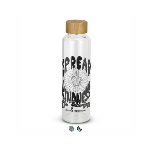 aq2576tr-0.jpg Borosilicate Glass Water Bottle 600ml – Bamboo Lid