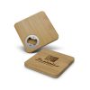 Bamboo Coaster with Bottle Opener – Square