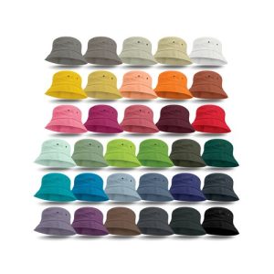Cotton Twill Bucket Hat – UPF50, Sweatband (Plain & Sandwich Trim)