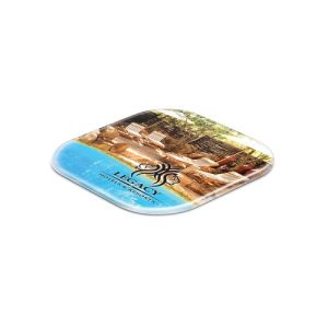 Frosted Plastic Coaster - Singapore