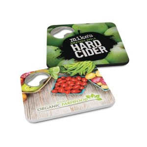 Plastic Coaster with Bottle Opener - Singapore