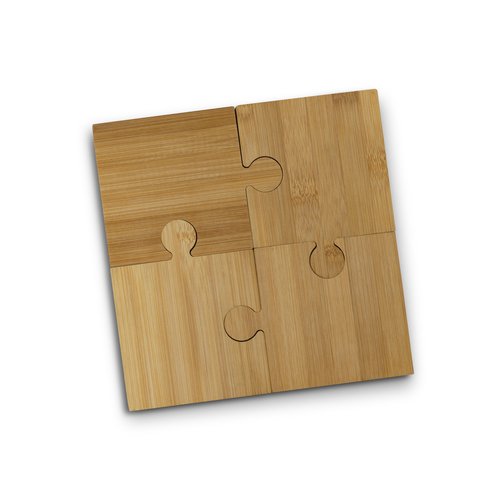 aq2611tr-1.jpg Bamboo Puzzle Coaster Set of 4 - Gift Boxed - Singapore