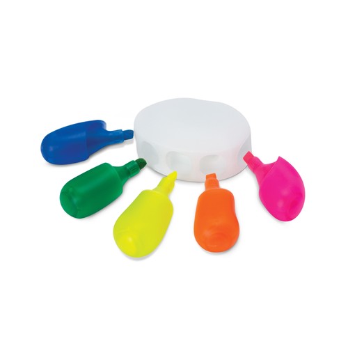 aq2619tr-1.jpg Hand-Shaped 5-Colour Highlighter - Singapore