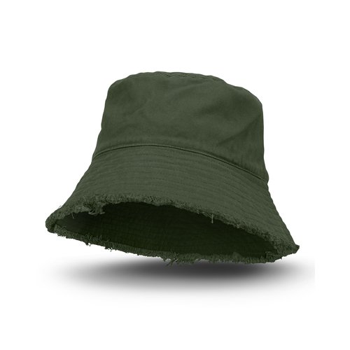 aq2625tr-2.jpg Raw Edge Frayed Bucket Hat - Singapore