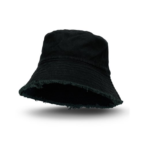 aq2625tr-4.jpg Raw Edge Frayed Bucket Hat - Singapore