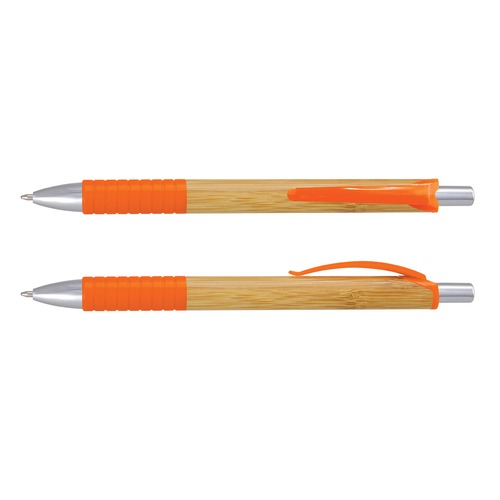 Bamboo Ballpoint Pen Chrome Trim - view 4 Singapore Bamboo Ballpoint Pen Chrome Trim - view 4 Singapore