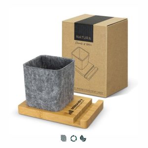 Bamboo Desk Organiser with Phone Stand Singapore