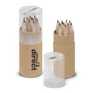 Coloured Pencil Tube with Sharpener Lid Singapore