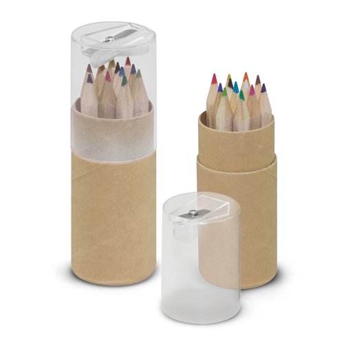 Coloured Pencil Tube with Sharpener Lid - view 2 Singapore Coloured Pencil Tube with Sharpener Lid - view 2 Singapore