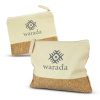 Cotton Canvas and Cork Pencil Case - view 2 Singapore Cotton Canvas and Cork Pencil Case - view 2 Singapore