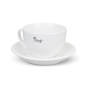 Custom ceramic chai cup and saucer set - Singapore
