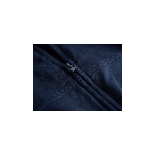 Custom full-zip hoodie zipper detail