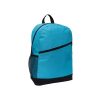 Custom nylon laptop backpack in light blue with logo branding - Singapore