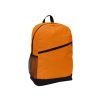 Custom nylon laptop backpack in orange with logo branding - Singapore
