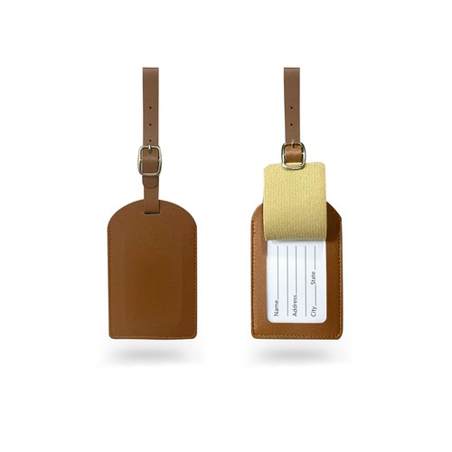 Custom PU leather luggage tag colour option - Singapore