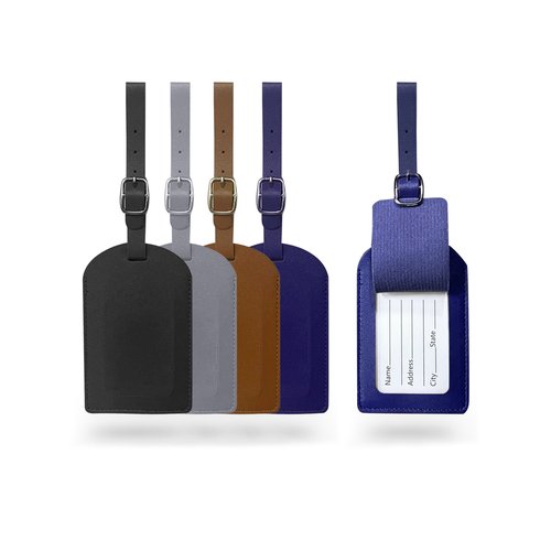 PU Leather Luggage Tag - corporate gift Singapore