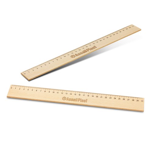 Natural Beech Wood 30cm Ruler - view 2 Singapore Natural Beech Wood 30cm Ruler - view 2 Singapore