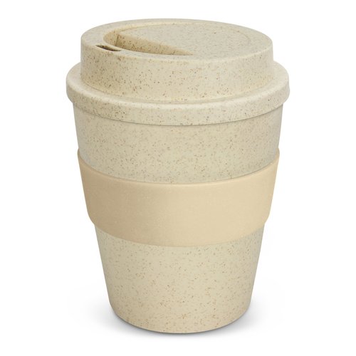 Natural Rice Husk Reusable Coffee Cup 350ml - view 2 Singapore Natural Rice Husk Reusable Coffee Cup 350ml - view 2 Singapore