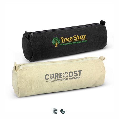 Round Canvas Zip Pencil Case Singapore