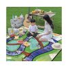 Alternative numbered board game design of the custom games picnic mat at a family picnic