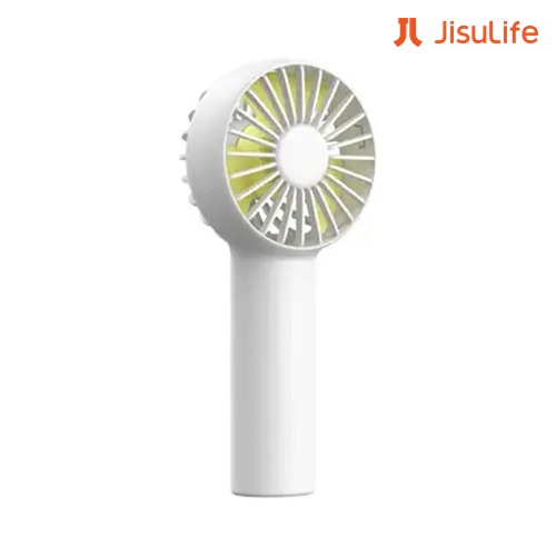 Custom JisuLife LIFE FA20 4000mAh Pocket Handheld Fan in White with Logo Print Custom JisuLife LIFE FA20 4000mAh Pocket Handheld Fan in White with Logo Print