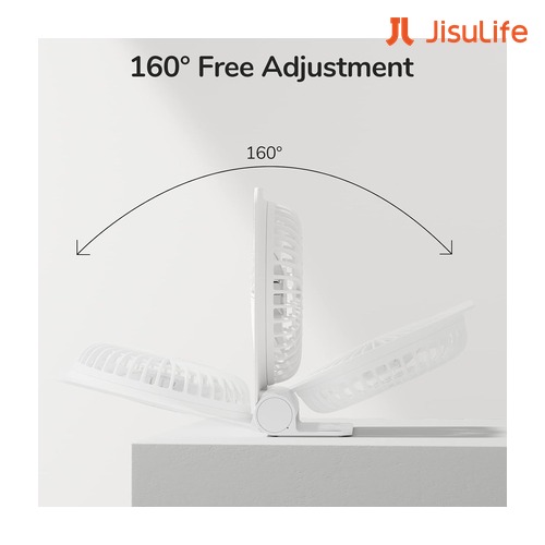 Custom JisuLife Life 1 FA28 USB Table Fan with 160 Degree Tilt and Logo Print Custom JisuLife Life 1 FA28 USB Table Fan with 160 Degree Tilt and Logo Print