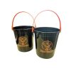 Custom Mini Plastic Ice Bucket with Carry Handle in black, branded corporate gift by Aquaholic Gifts Singapore