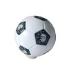 Custom Printed Football Black and White Panels Singapore Custom printed football with black and white panels and club branding, Singapore corporate gift