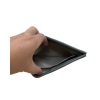 Custom PU Leather Access Card and Keys Pouch Interior Singapore Hand holding open the custom PU leather access card and keys pouch showing the lined interior, Singapore