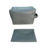 Custom PU Leather Property Handover Set Singapore Custom PU leather property handover set in grey with aircon controller pouch and access card pouch, debossed logo, Singapore