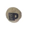 Custom Nylon Foldable Bag Pouch Detail Singapore Detail of the circular fold-away pouch on a custom branded nylon foldable bag in Singapore