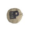 Custom Nylon Foldable Bag Round Zip Pouch Singapore Round zip pouch of a custom nylon foldable bag showing the printed logo panel for Singapore campaigns
