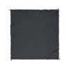 Water resistant camping blanket opened out flat showing its full square footprint and corner peg loops, Singapore