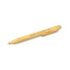 Custom Bamboo Pen with Logo Print, Moso Bamboo Ballpoint 6 Print mock-up showing a sample logo printed along the barrel of a natural bamboo ballpoint pen, Singapore