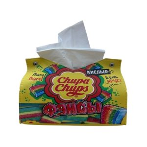 Full-colour printed tissue box cover