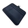 Horizontal smooth leather badge holder – view 3