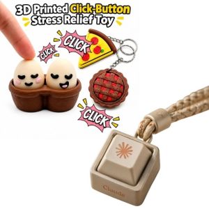 Custom keycap keychains with clicky key