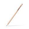 Custom Pencil Printing on STAEDTLER HB Graphite Pencil 175mm 4 Print mock-up showing a sample one-line logo pad printed along the barrel of a wooden HB pencil, Singapore
