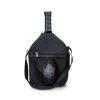 Pickleball paddle and ball set packed in its zippered carry bag with shoulder strap, paddle handle and ball visible, Singapore