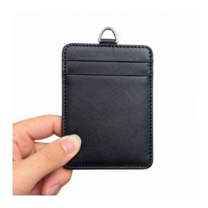 Smooth leather pass holder