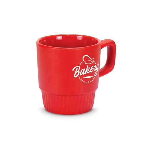 The Importance of Branding on Customized Mugs Singapore 3 Stackable Coffee Mug, 300ml Matte Glazed Ceramic